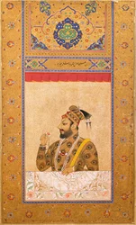Porträt von Sultan Ali Adil Shah II., Shah von Bijapur, indische Miniatur, Bijapur, ca. 1660